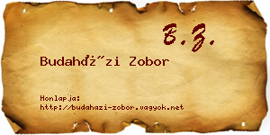 Budaházi Zobor névjegykártya